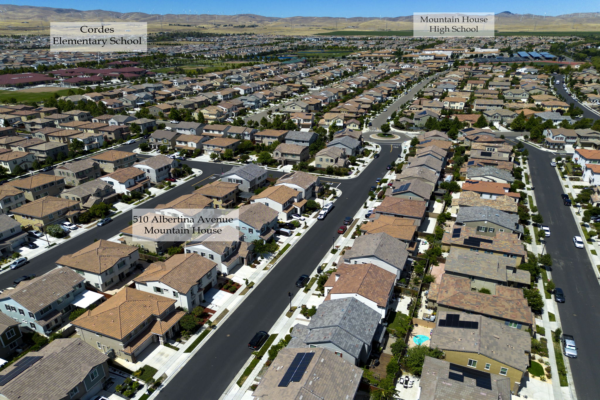 510 Albertina Avenue neighborhood aerial